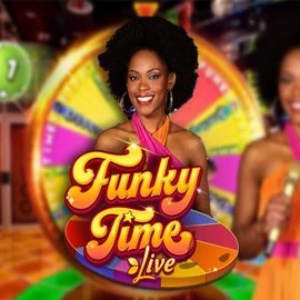 Funky Time online game logo by Evolution on twinncasino-fr.com