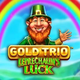 Gold Trio Leprechaun's Luck online game logo by Playtech on twinncasino-fr.com